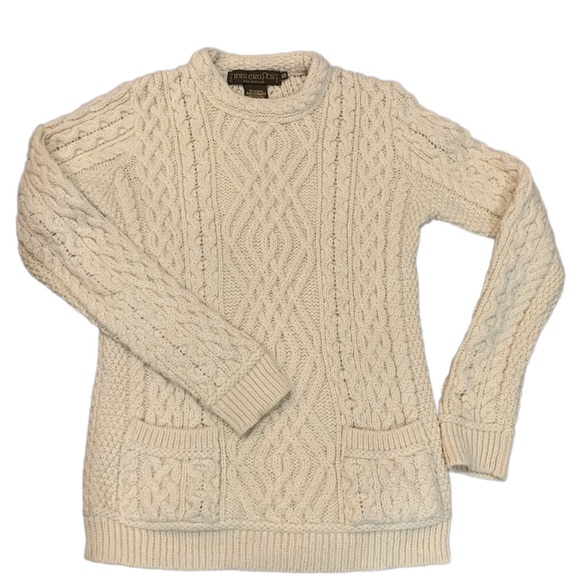 💕Inis Crafts Irish 100% Merino Wool Irish Sweater - Picture 2 of 7